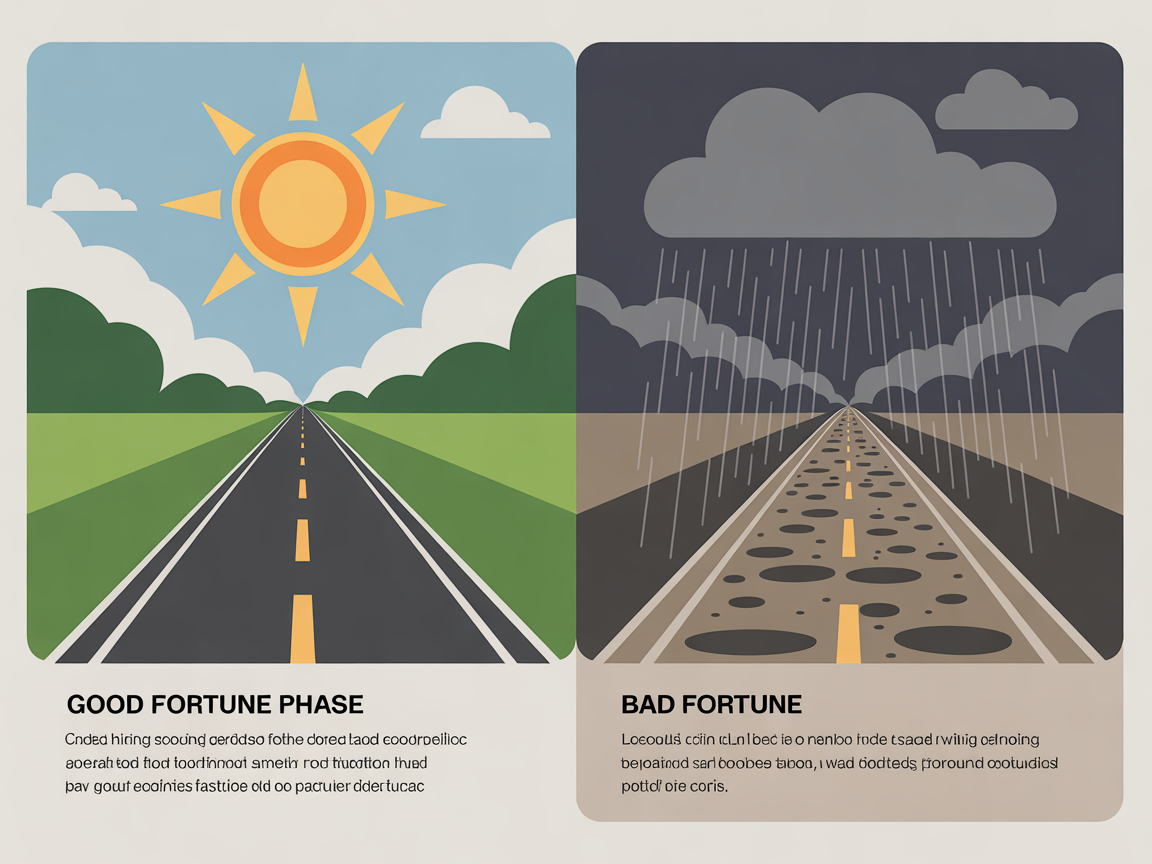 좋을 때와 나쁠 때의 대처법을 안내하는 현대적 디지털 인포그래픽