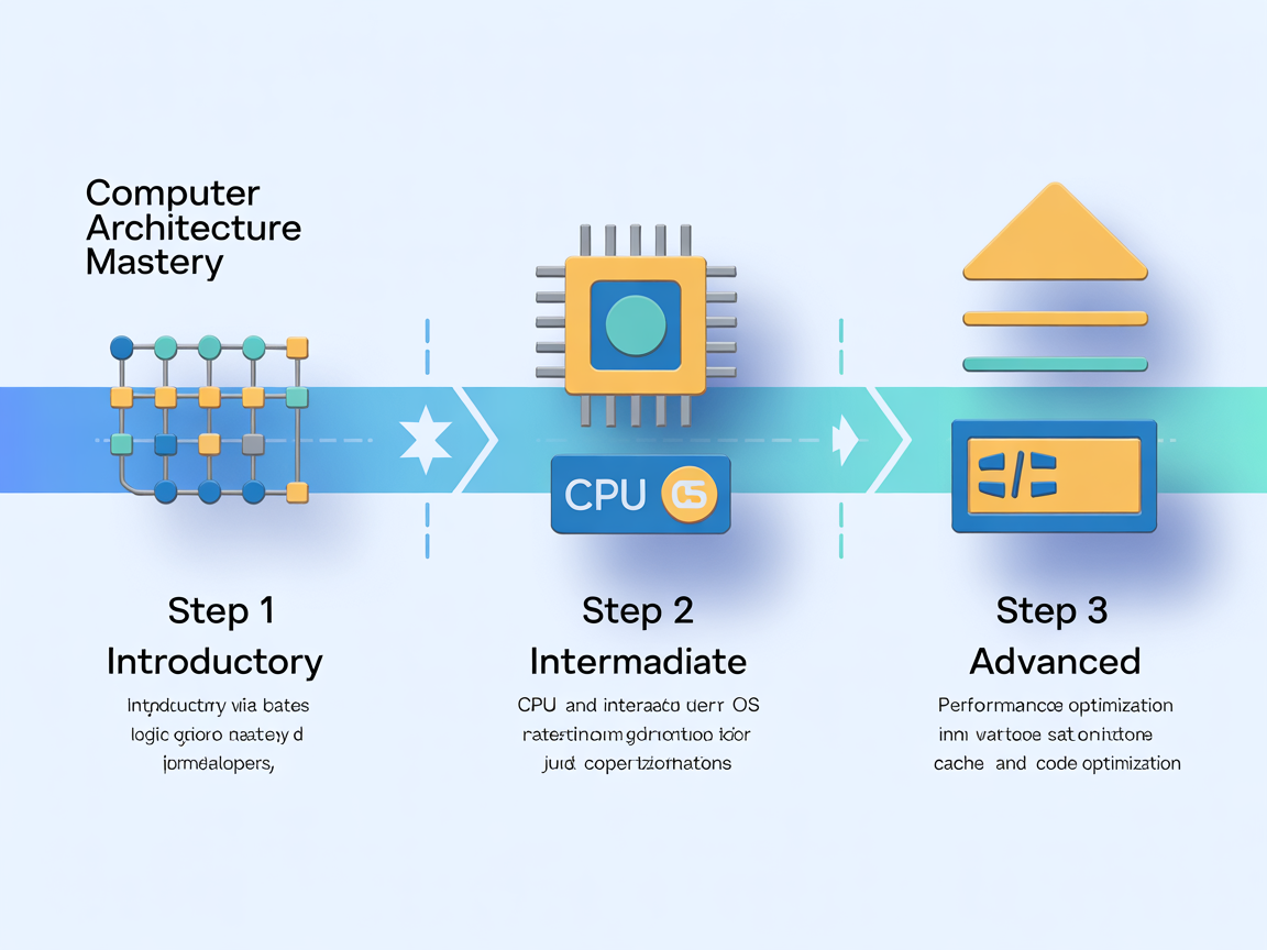주니어 개발자 컴퓨터 구조 단계별 학습 로드맵 타임라인