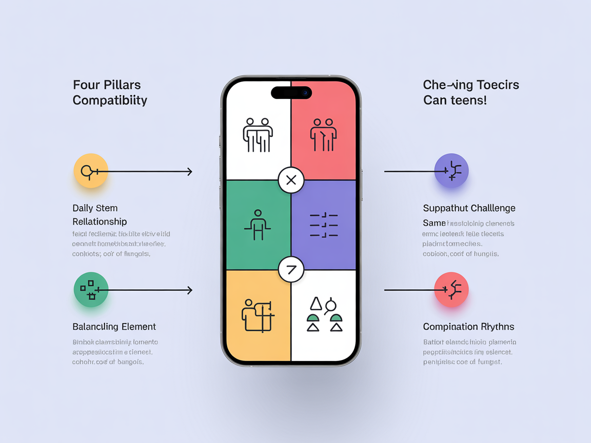 사주궁합 3단계 실전 가이드를 시각화한 인포그래픽